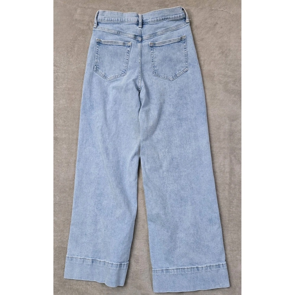 Gap Stride Ankle Jeans Womens 29 Blue High Waisted Baggy Wide Leg Denim 70s Y2K - Picture 2 of 13
